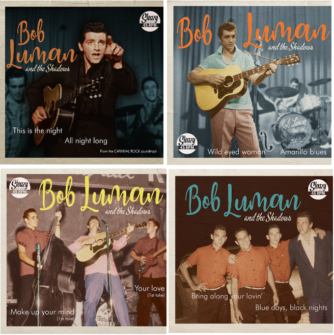 Luman ,Bob & The Shadows - 45's Bundle Vol 1 ...4 Limited Deal !